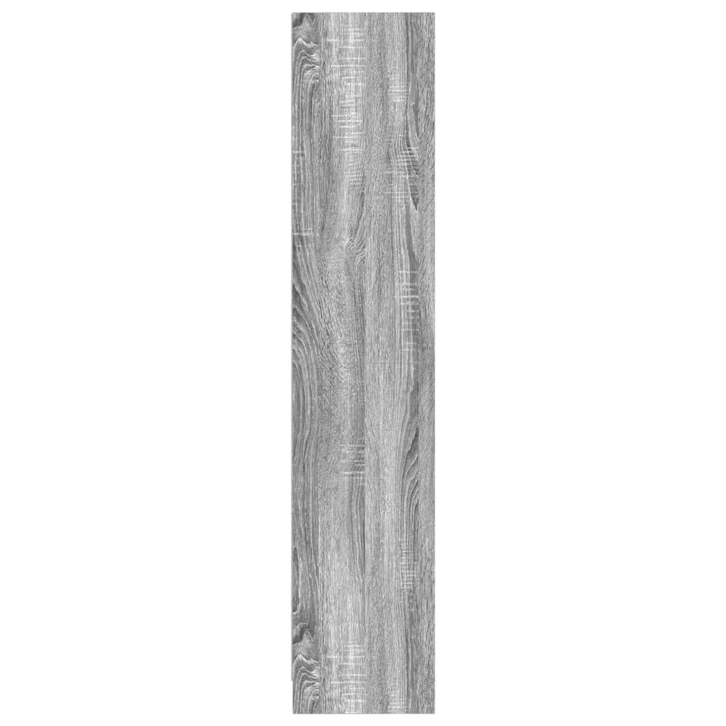 Bibliothèque sonoma gris 57x28,5x107,5 cm bois d'ingénierie - XIOS