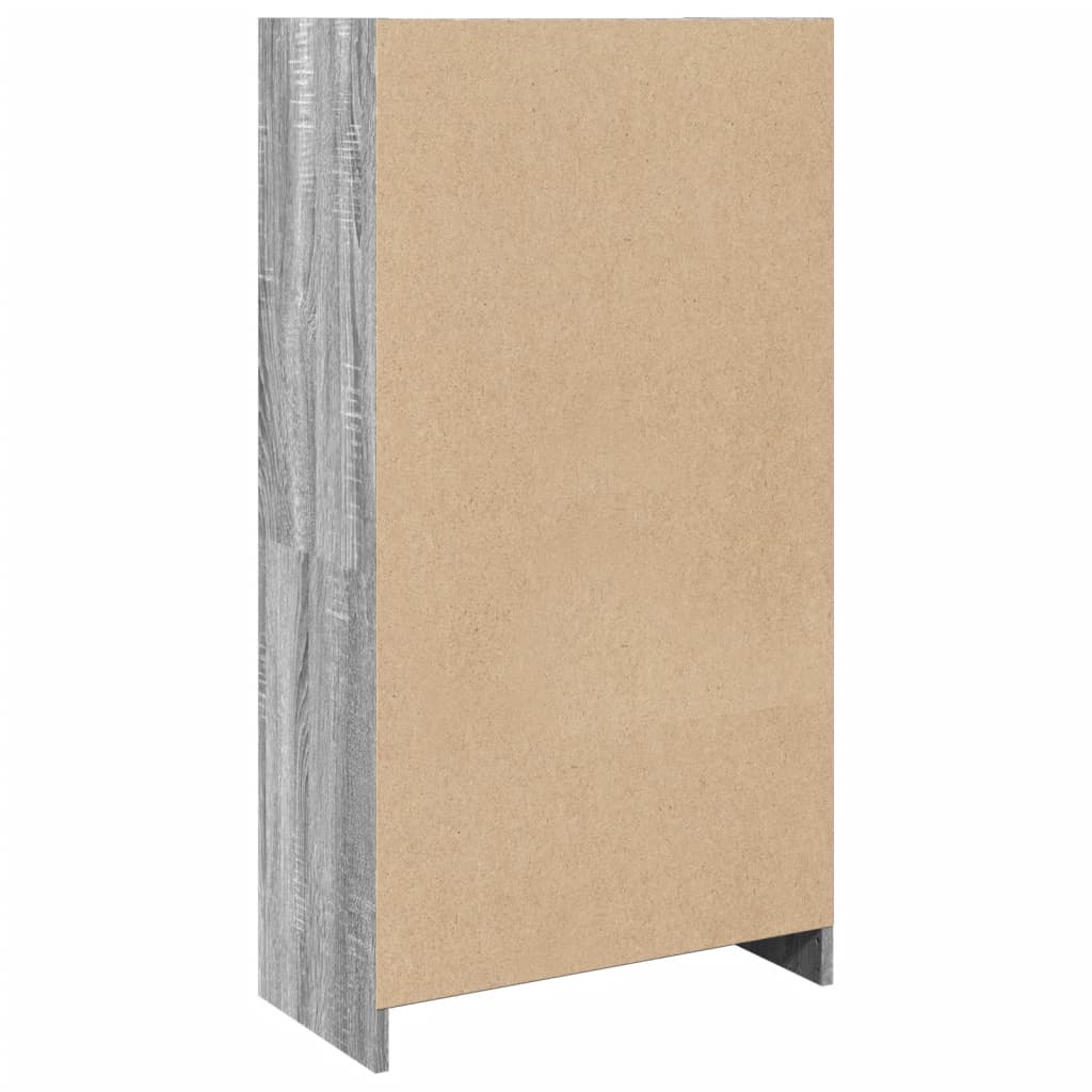 Bibliothèque sonoma gris 57x28,5x107,5 cm bois d'ingénierie - XIOS