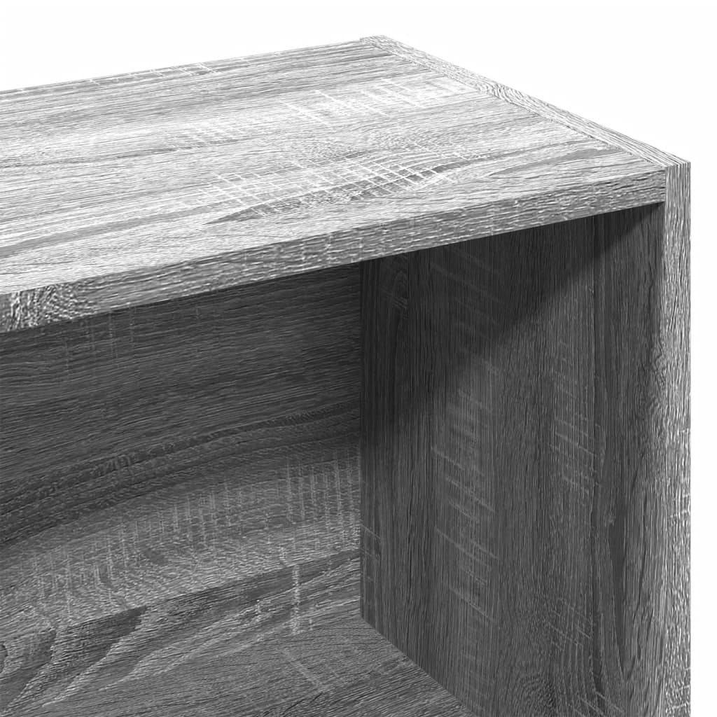 Bibliothèque sonoma gris 57x28,5x107,5 cm bois d'ingénierie - XIOS