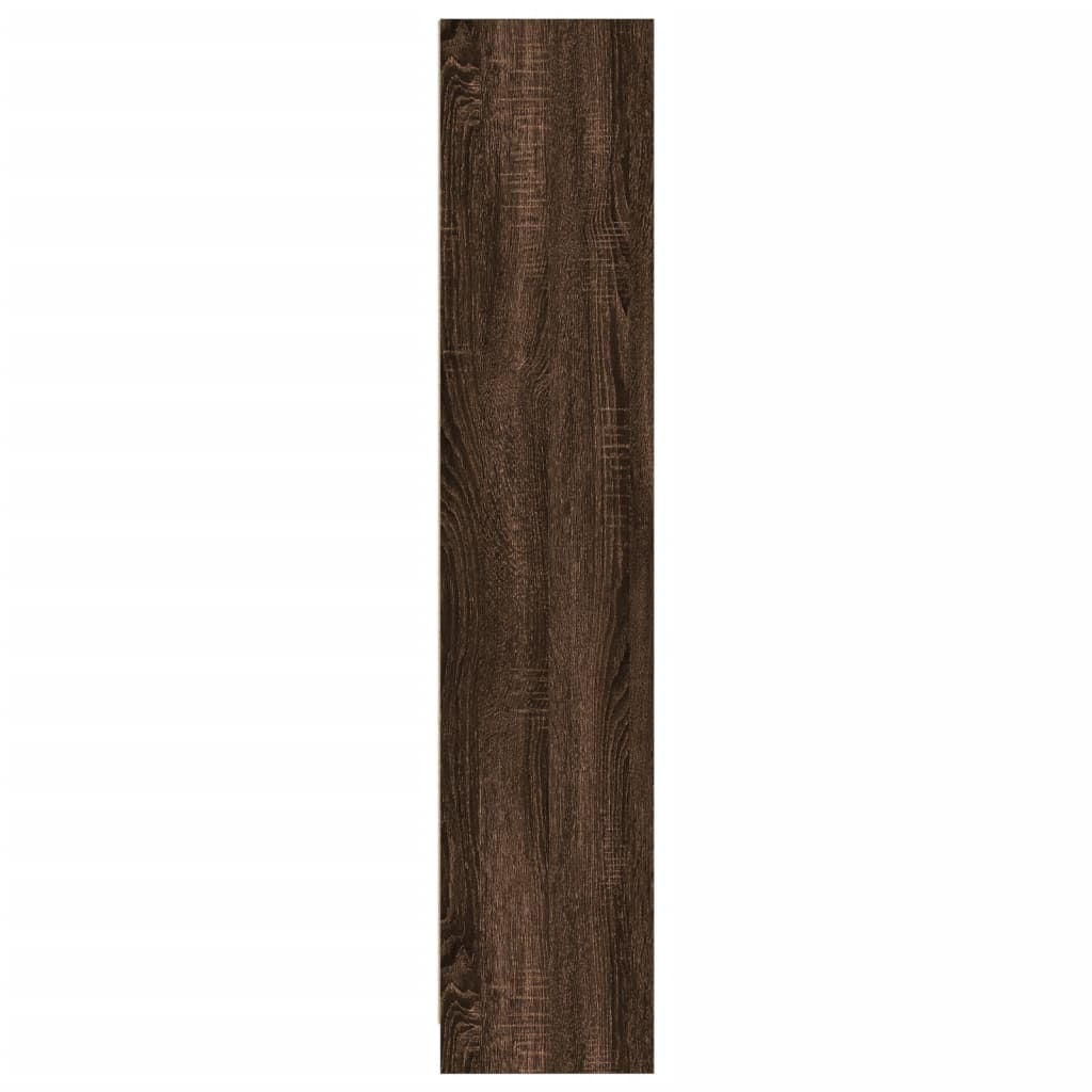 Bibliothèque chêne marron 57x28,5x107,5 cm bois d'ingénierie - XIOS