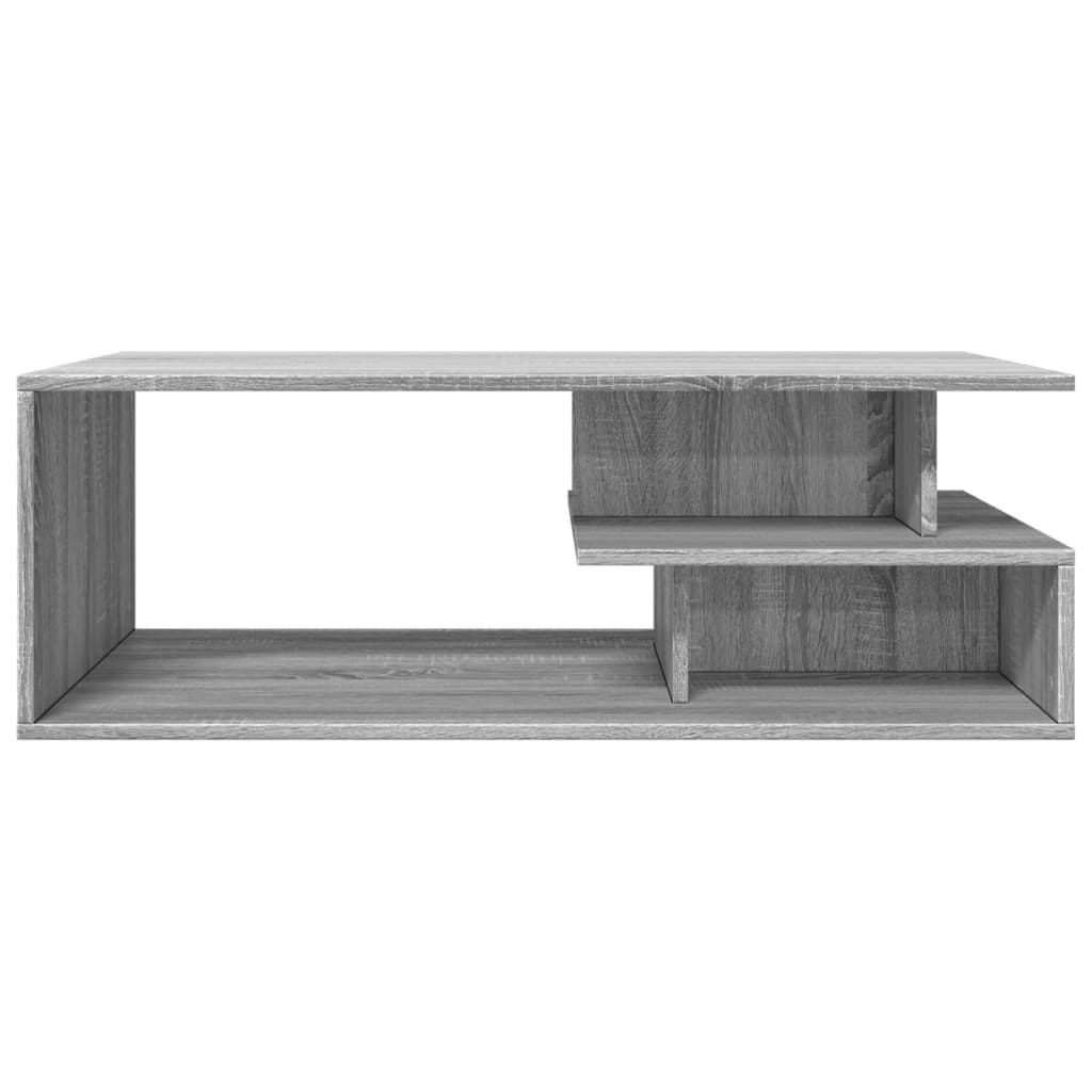 Table basse sonoma gris 102x55x35 cm bois d'ingénierie - XIOS