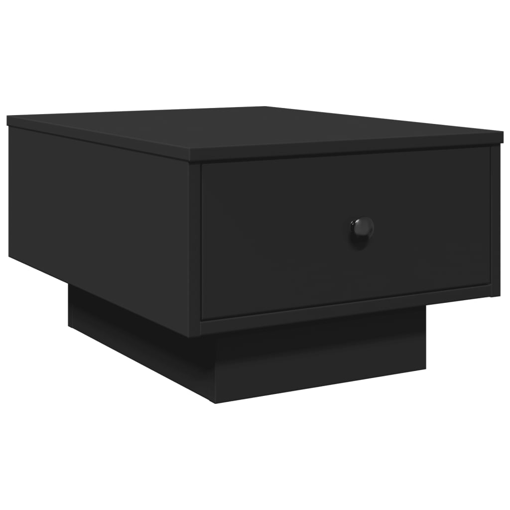 Table basse noir 60x45x31 cm bois d'ingénierie - XIOS