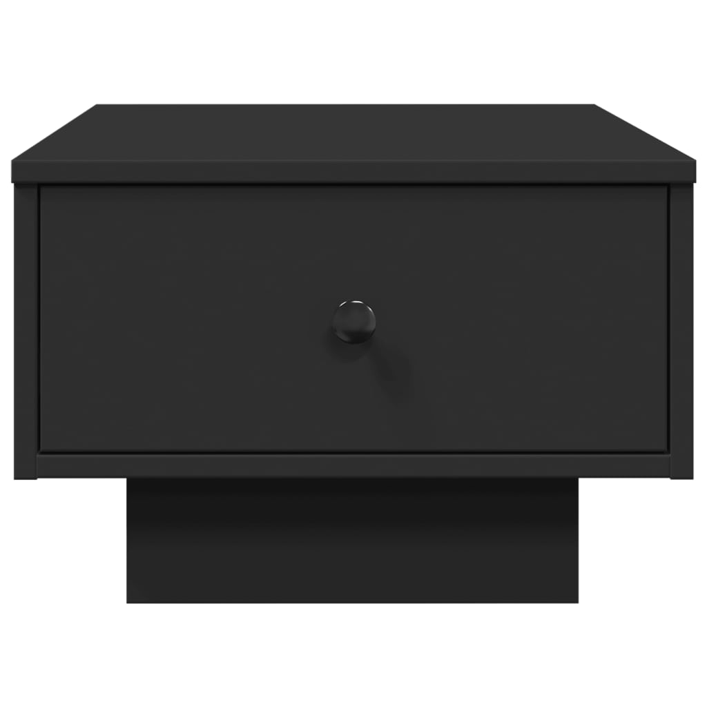 Table basse noir 60x45x31 cm bois d'ingénierie - XIOS