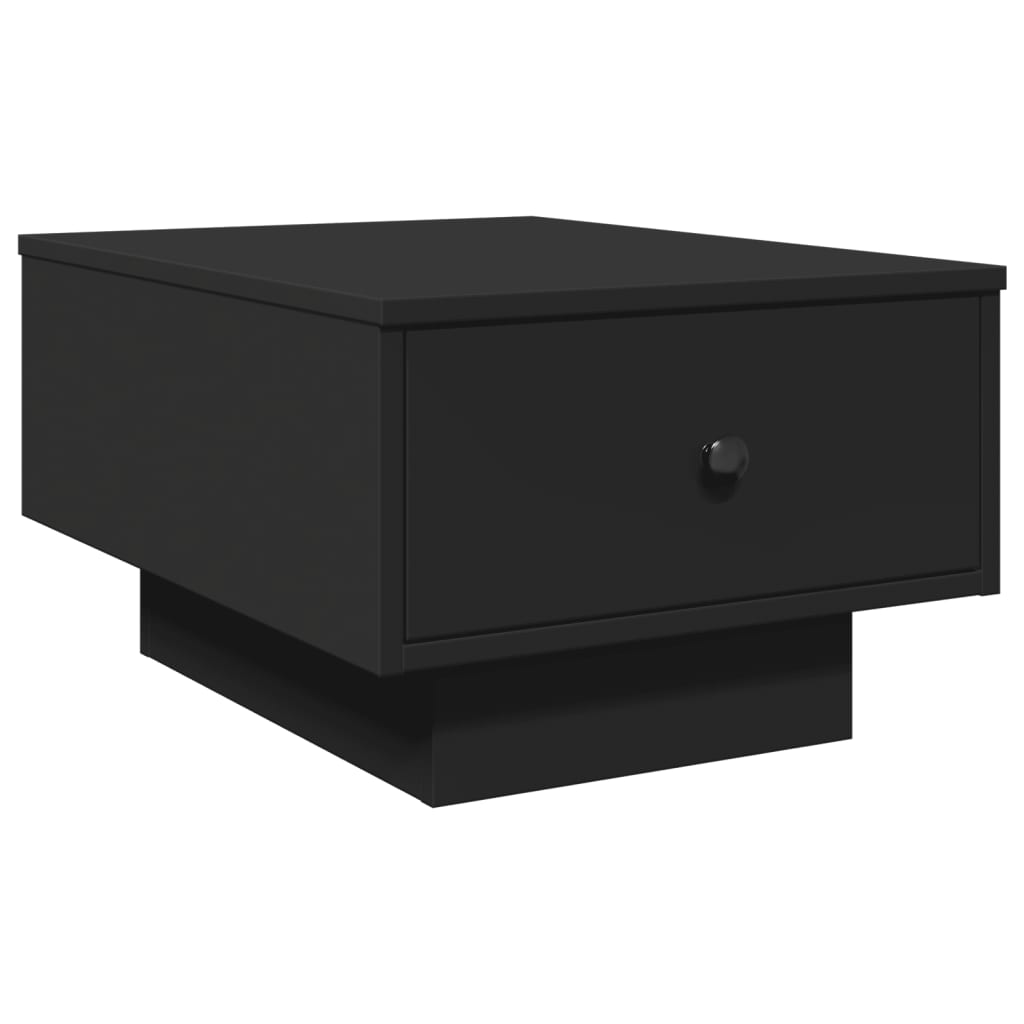 Table basse noir 60x45x31 cm bois d'ingénierie - XIOS