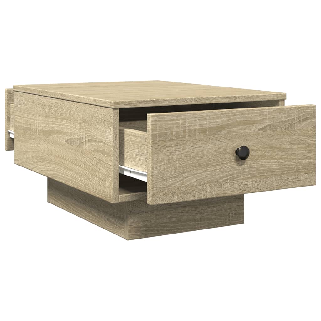 Table basse chêne sonoma 60x45x31 cm bois d'ingénierie - XIOS
