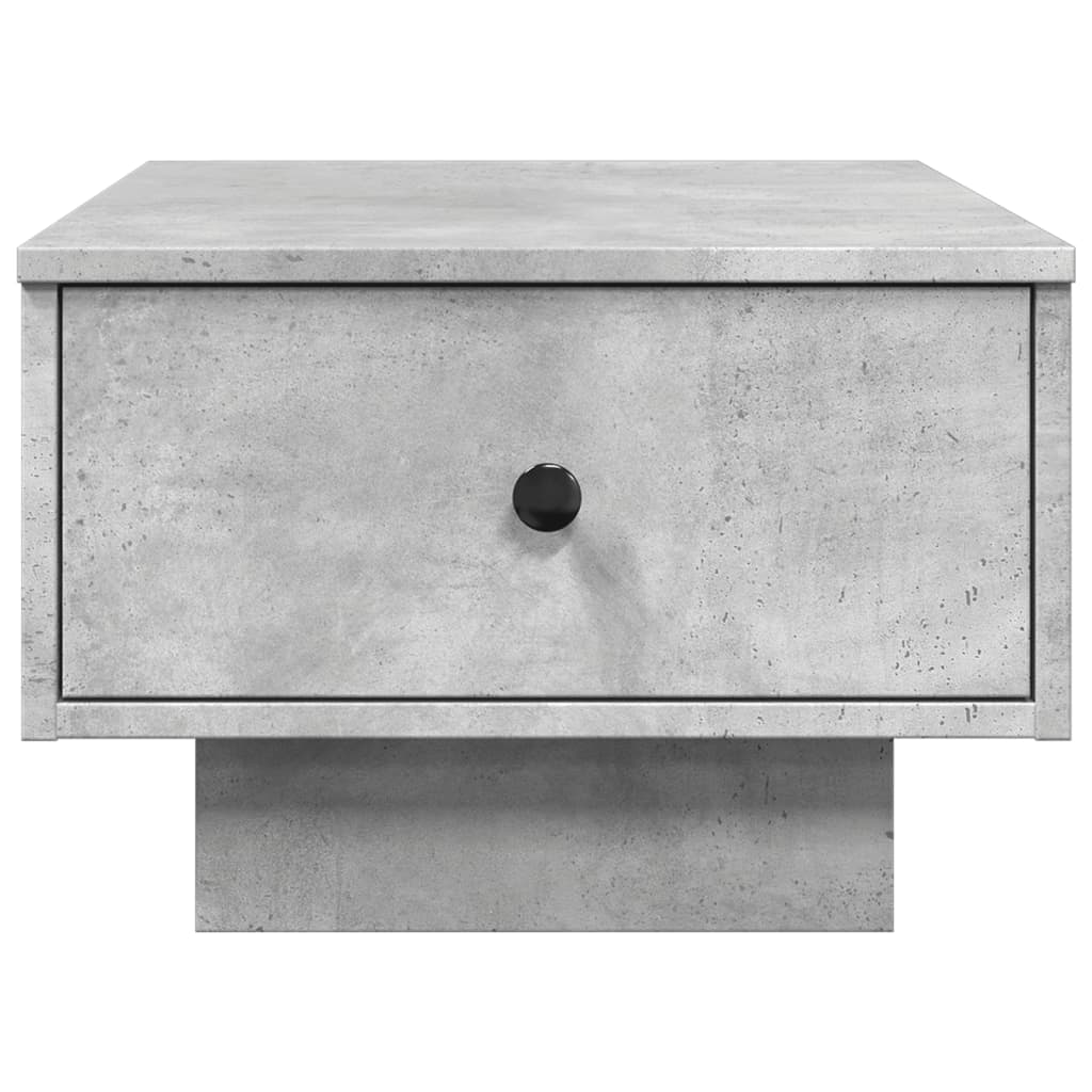 Table basse gris béton 60x45x31 cm bois d'ingénierie - XIOS