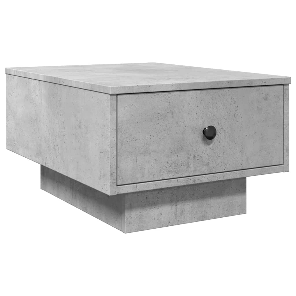Table basse gris béton 60x45x31 cm bois d'ingénierie - XIOS