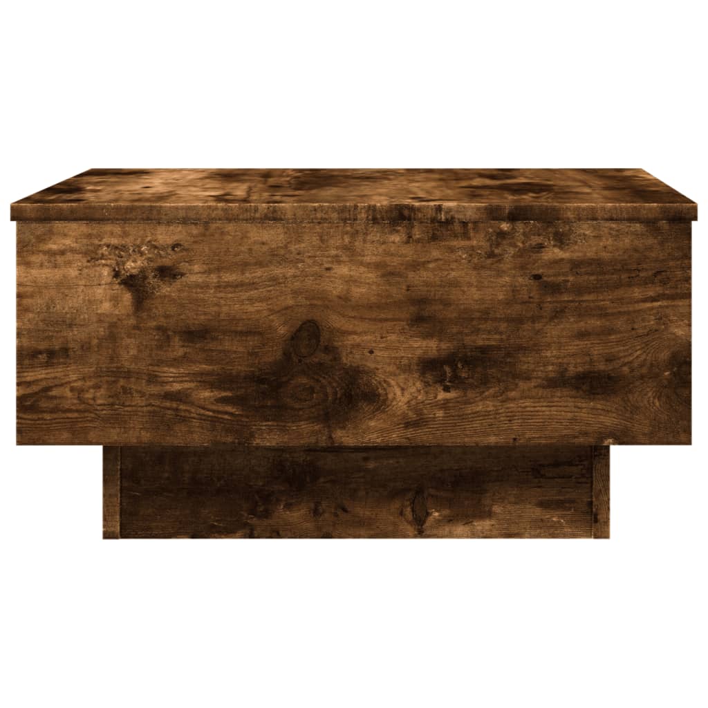 Table basse chêne fumé 60x45x31 cm bois d'ingénierie - XIOS