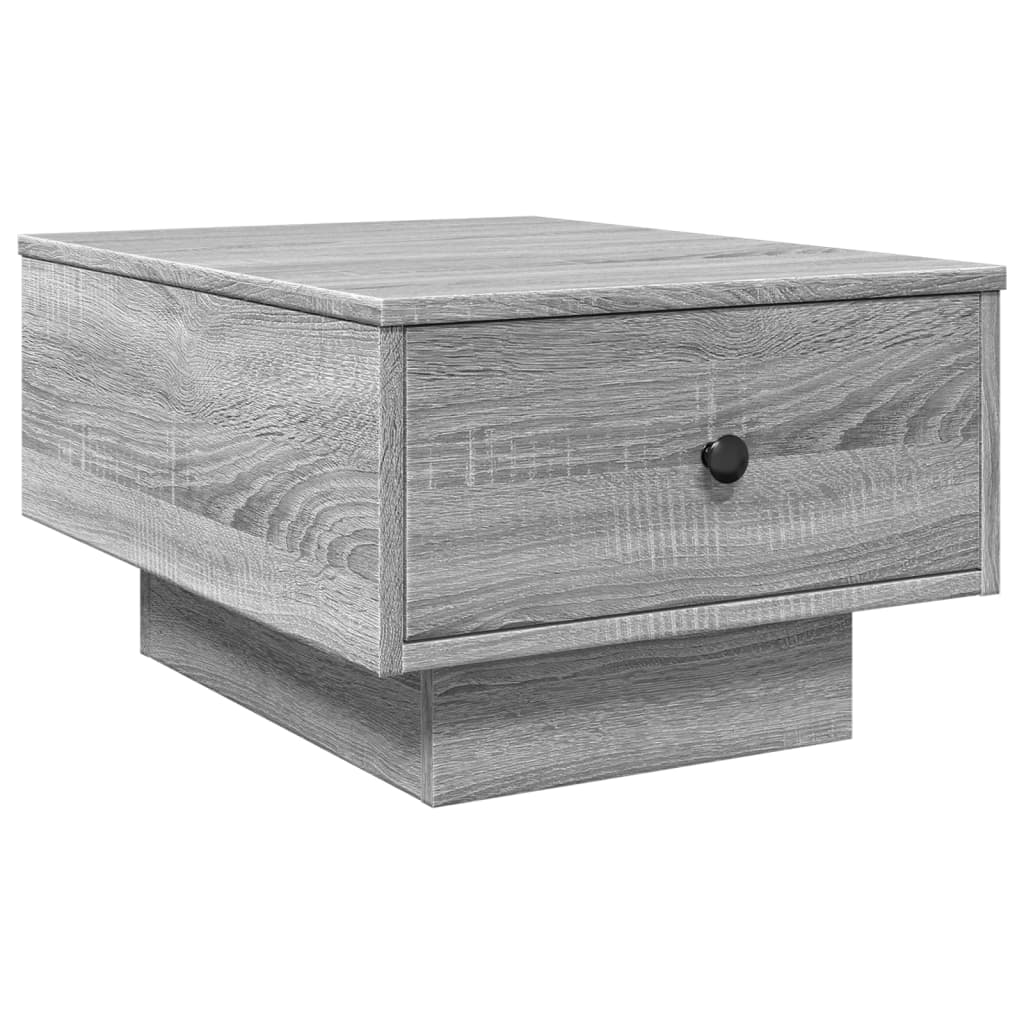 Table basse sonoma gris 60x45x31 cm bois d'ingénierie - XIOS