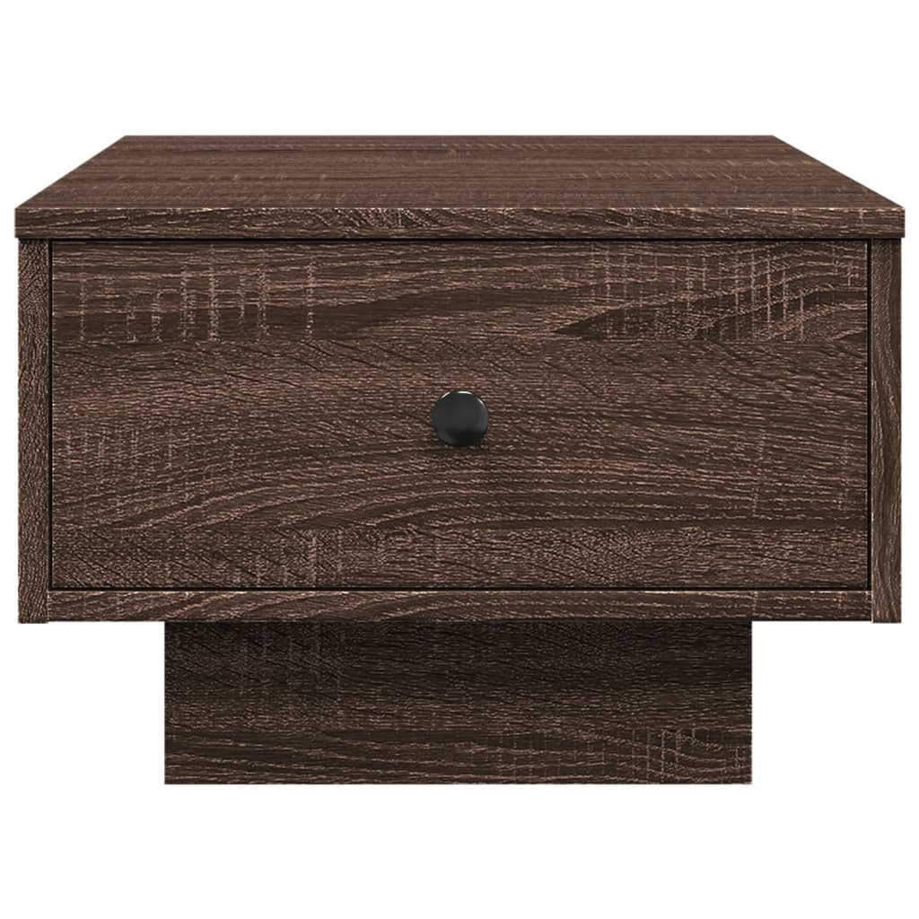 Table basse chêne marron 60x45x31 cm bois d'ingénierie - XIOS