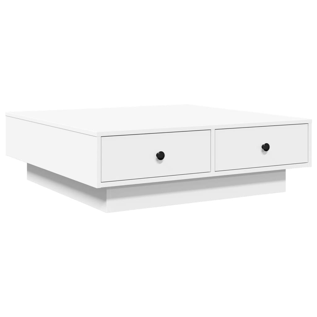 Table basse Blanc 90x90x28 cm Aggloméré - XIOS