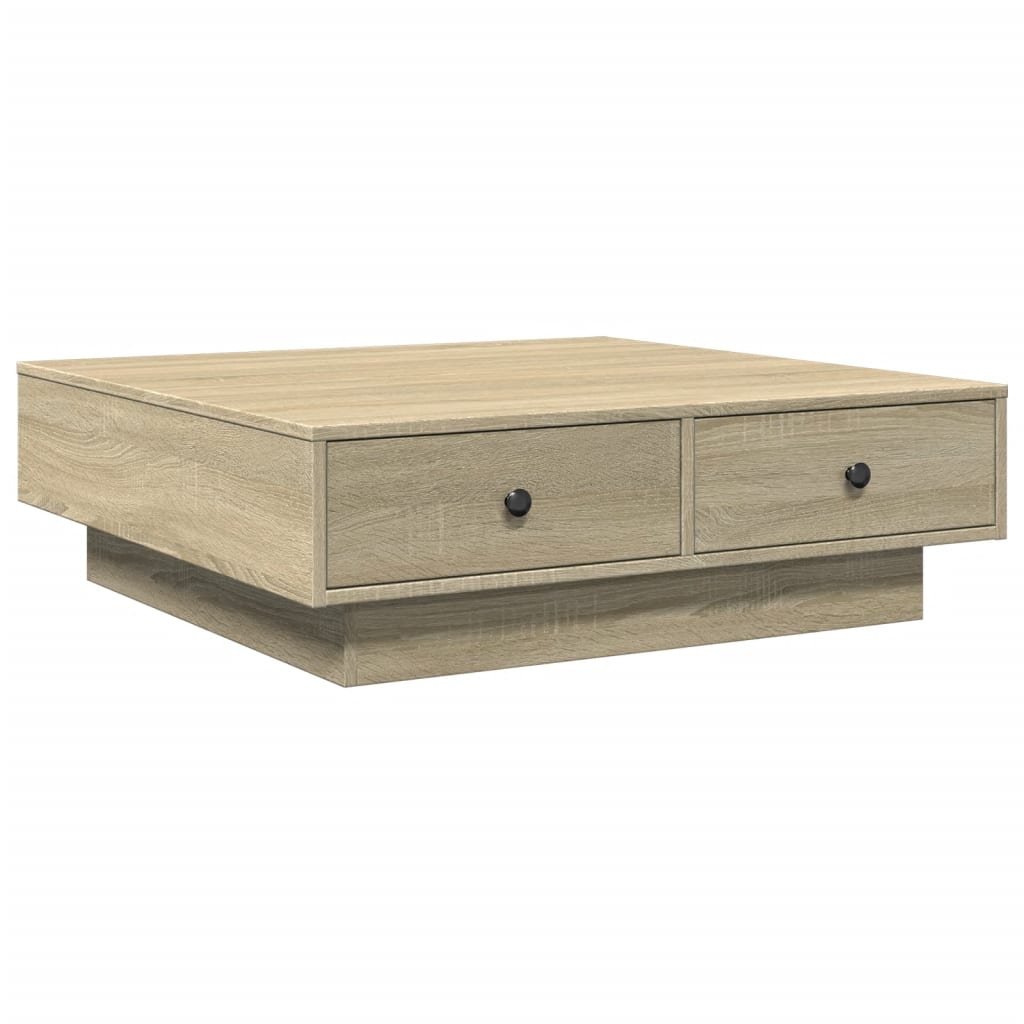 Table basse Chêne sonoma 90x90x28 cm Aggloméré - XIOS