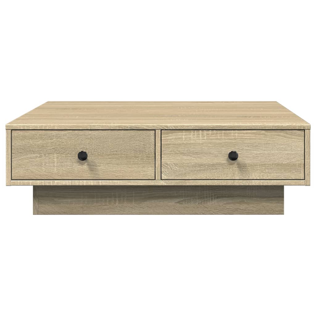 Table basse Chêne sonoma 90x90x28 cm Aggloméré - XIOS