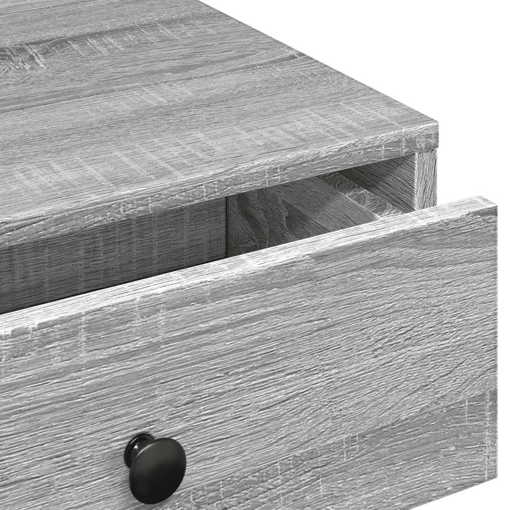 Table basse Sonoma gris 90x90x28 cm Bois d'ingénierie - XIOS