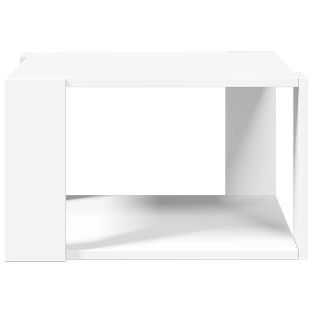 Table basse blanc 51,5x51,5x30 cm bois d'ingénierie - XIOS