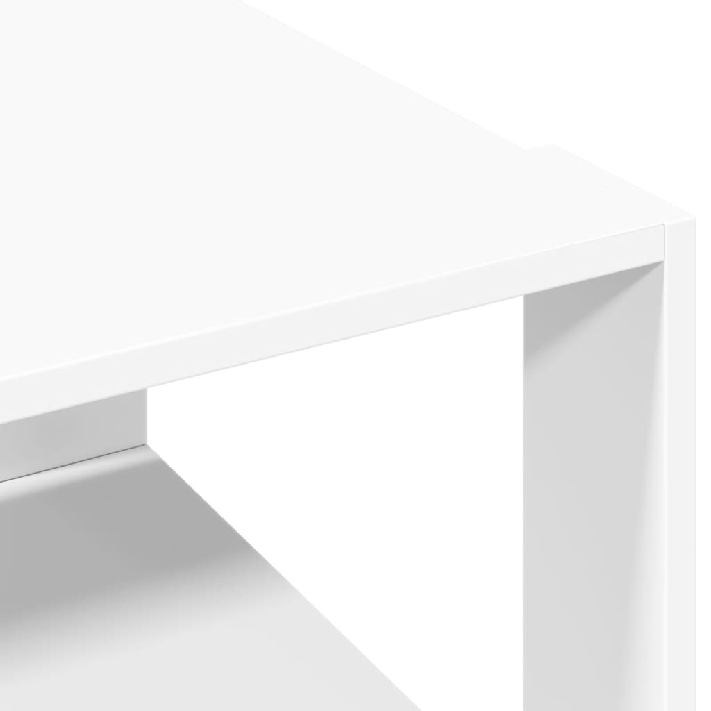 Table basse blanc 51,5x51,5x30 cm bois d'ingénierie - XIOS