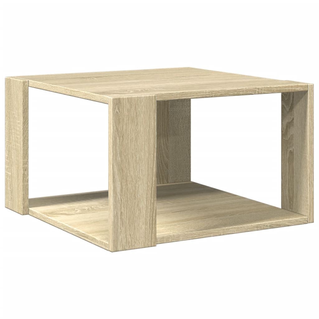 Table basse chêne sonoma 51,5x51,5x30 cm bois d'ingénierie - XIOS