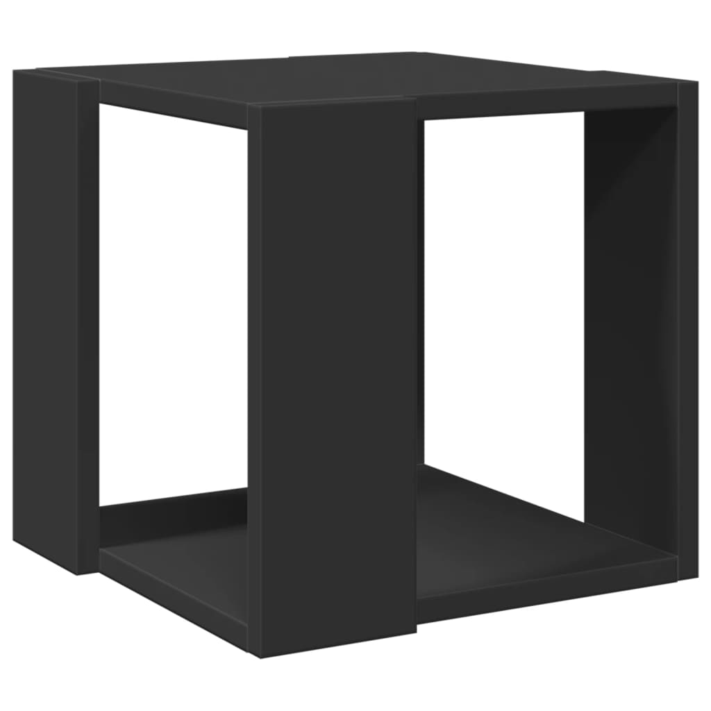 Table basse noir 32x32x30 cm bois d'ingénierie - XIOS