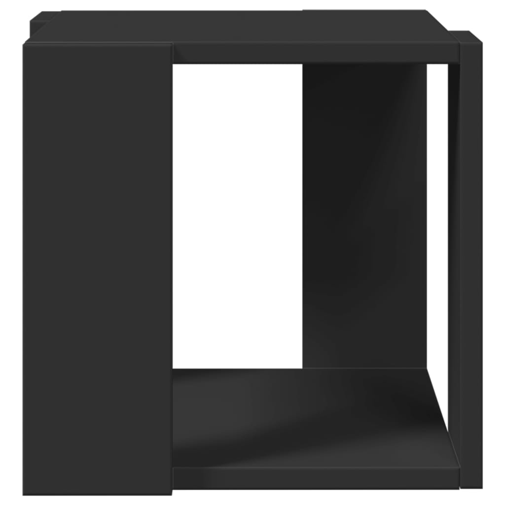 Table basse noir 32x32x30 cm bois d'ingénierie - XIOS