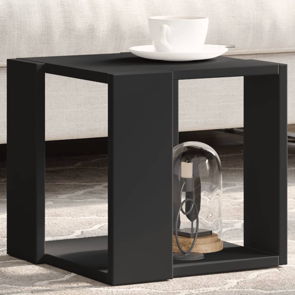 Table basse noir 32x32x30 cm bois d'ingénierie - XIOS