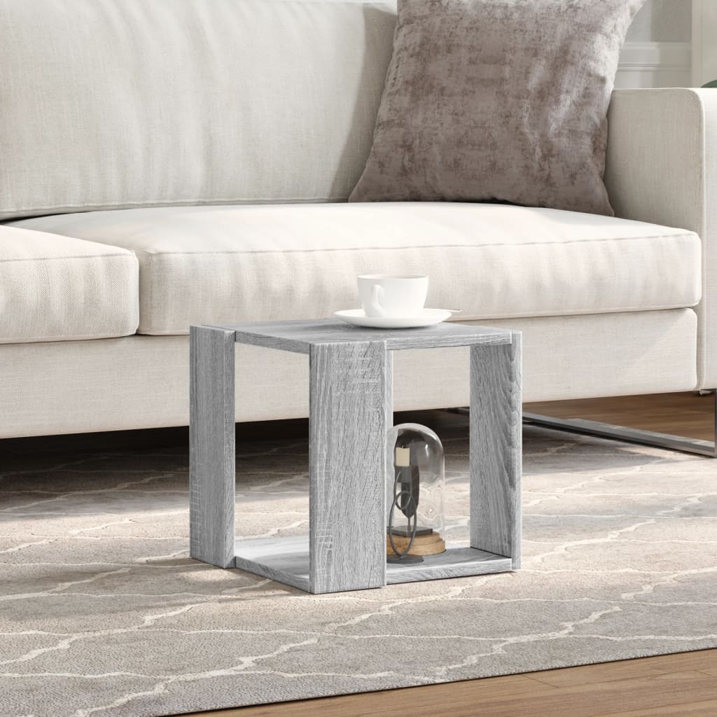 Table basse sonoma gris 32x32x30 cm bois d'ingénierie - XIOS
