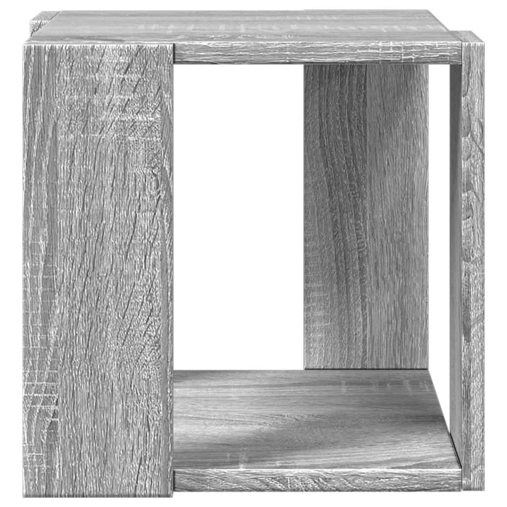 Table basse sonoma gris 32x32x30 cm bois d'ingénierie - XIOS
