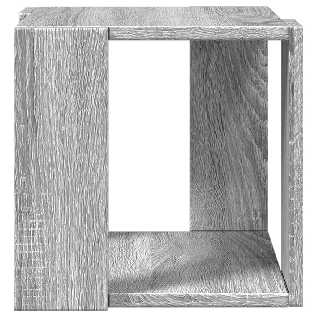 Table basse sonoma gris 32x32x30 cm bois d'ingénierie - XIOS