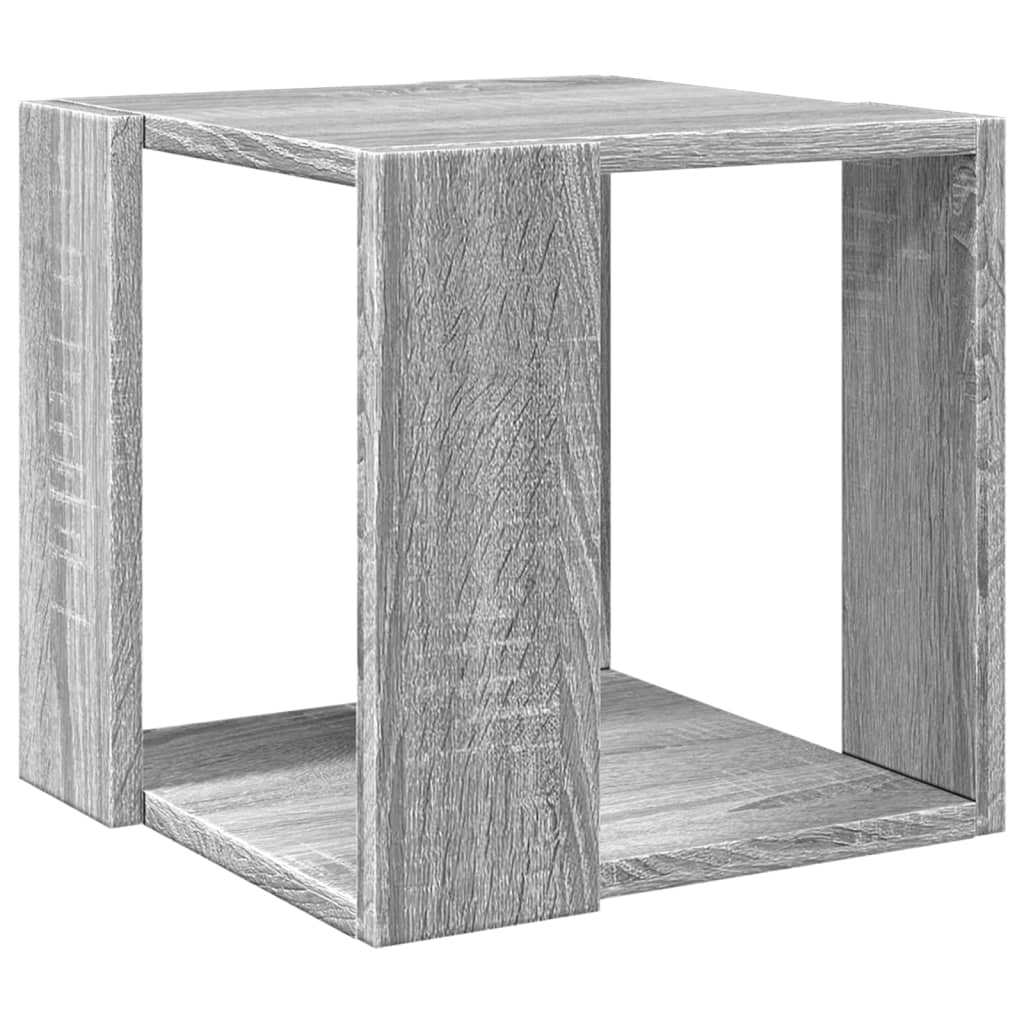 Table basse sonoma gris 32x32x30 cm bois d'ingénierie - XIOS