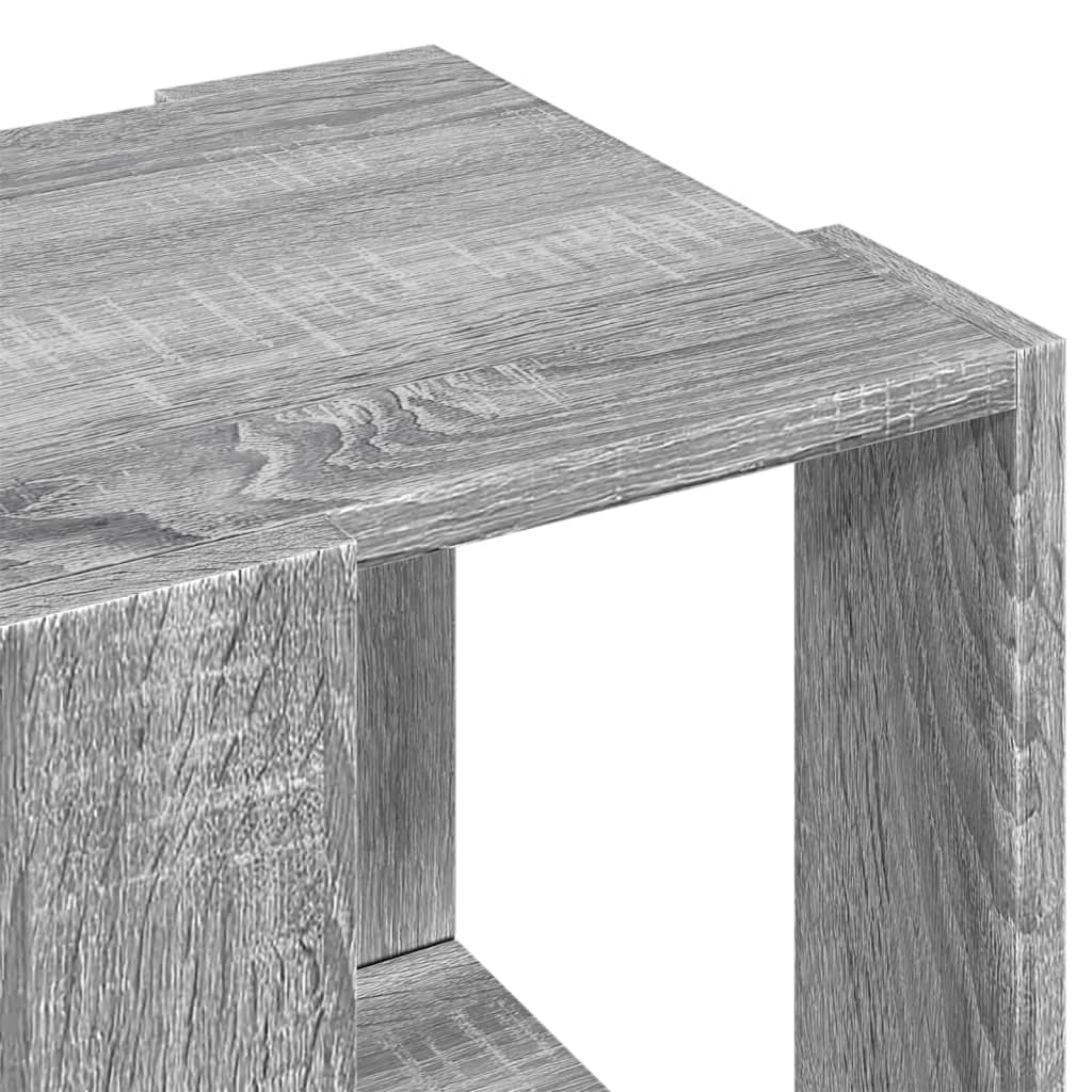 Table basse sonoma gris 32x32x30 cm bois d'ingénierie - XIOS