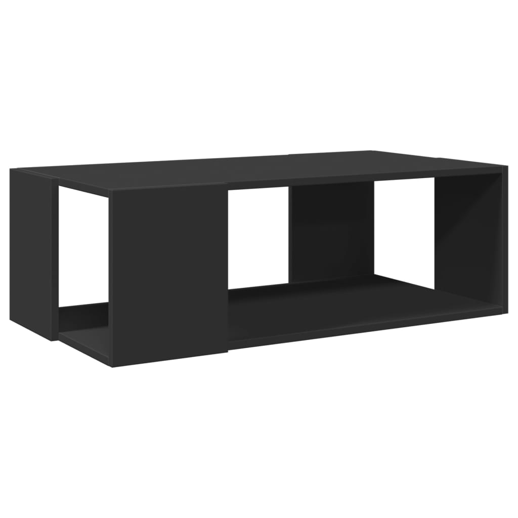 Table basse noir 89,5x48x30 cm bois d'ingénierie - XIOS