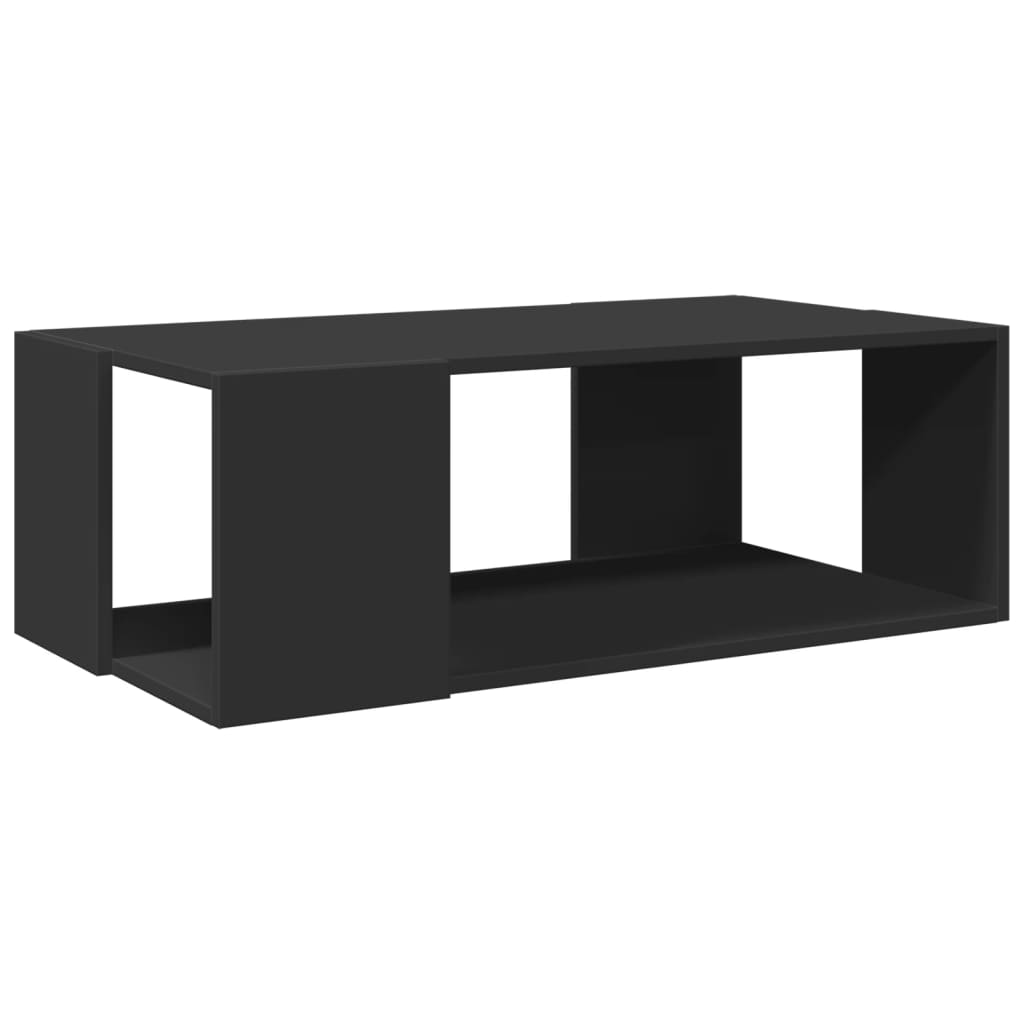 Table basse noir 89,5x48x30 cm bois d'ingénierie - XIOS