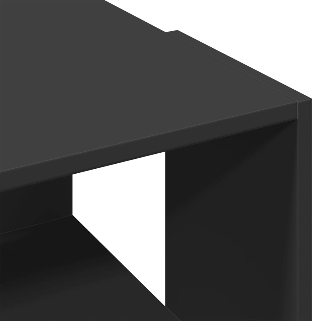 Table basse noir 89,5x48x30 cm bois d'ingénierie - XIOS