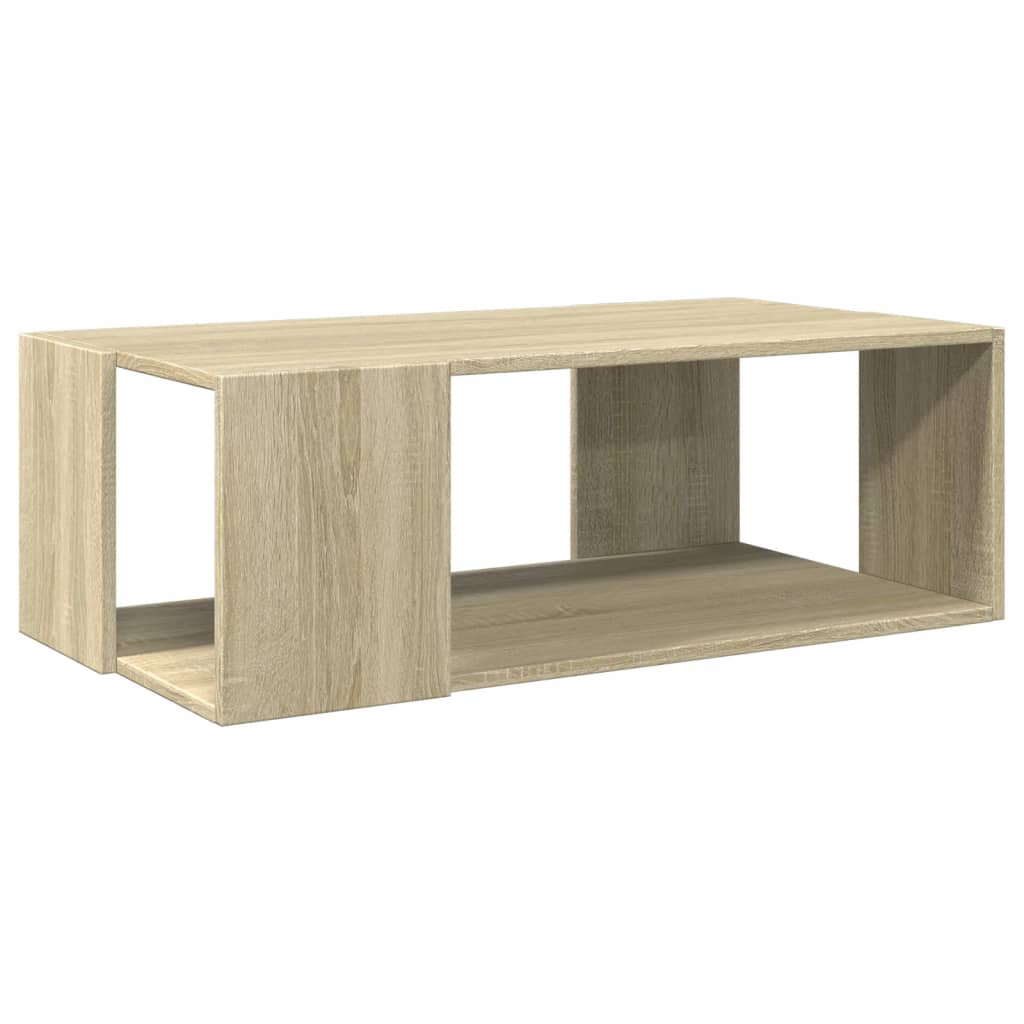 Table basse chêne sonoma 89,5x48x30 cm bois d'ingénierie - XIOS
