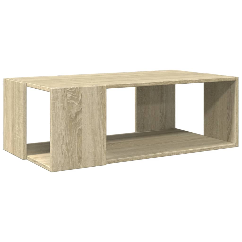 Table basse chêne sonoma 89,5x48x30 cm bois d'ingénierie - XIOS