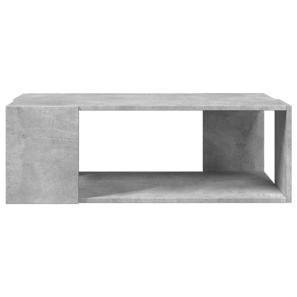 Table basse gris béton 89,5x48x30 cm bois d'ingénierie - XIOS