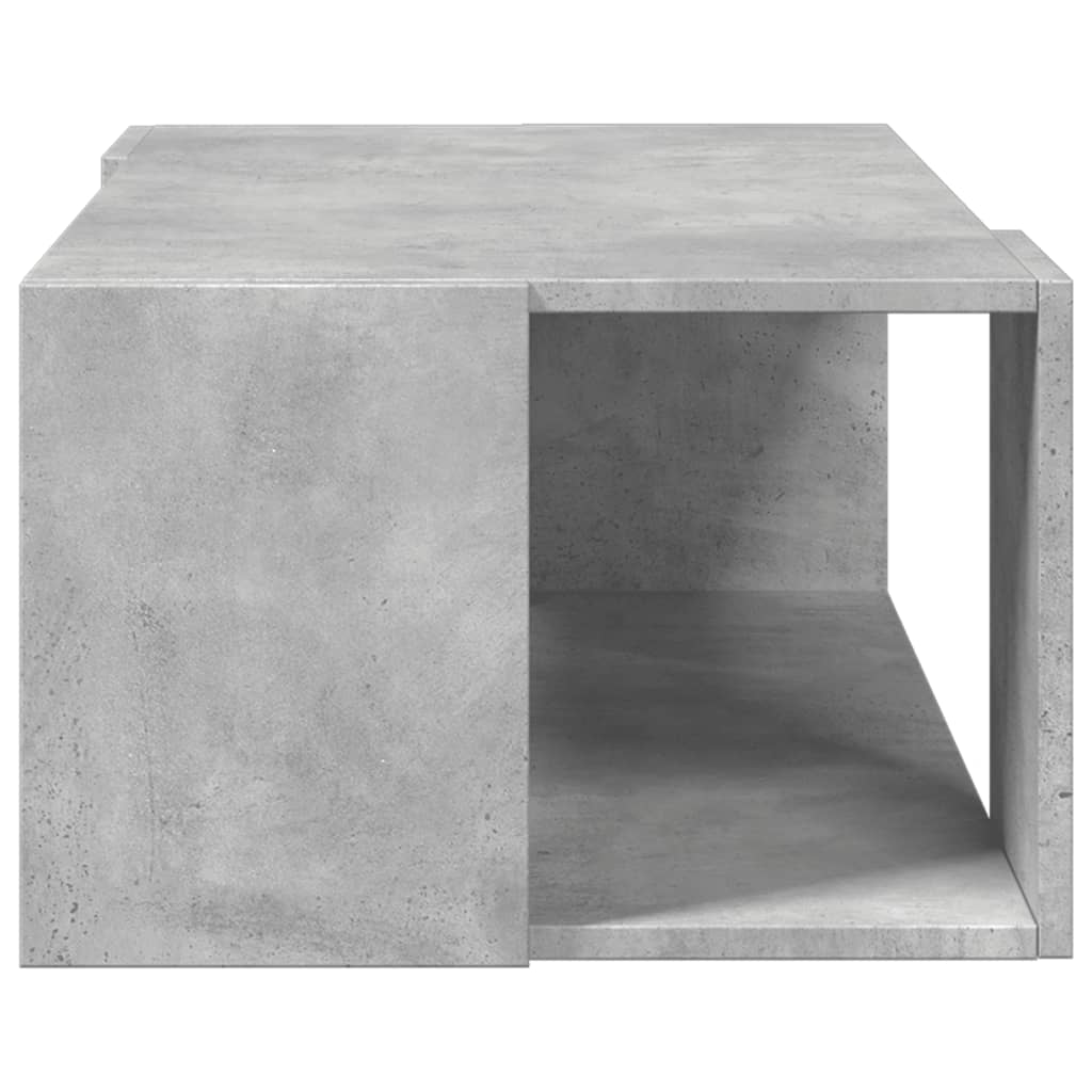 Table basse gris béton 89,5x48x30 cm bois d'ingénierie - XIOS