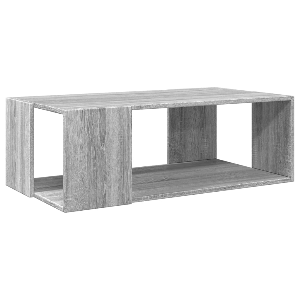 Table basse sonoma gris 89,5x48x30 cm bois d'ingénierie - XIOS