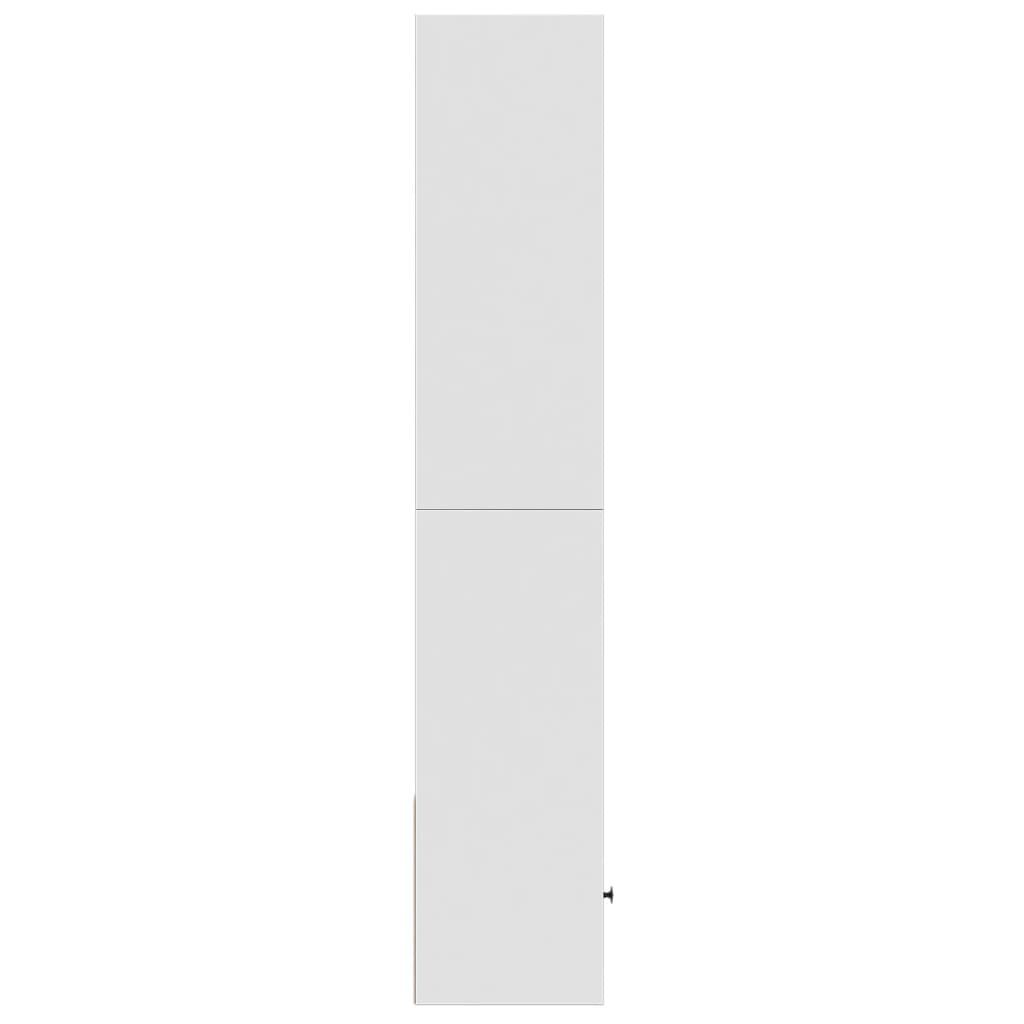 Bibliothèque blanc 40x36x189 cm bois d'ingénierie - XIOS