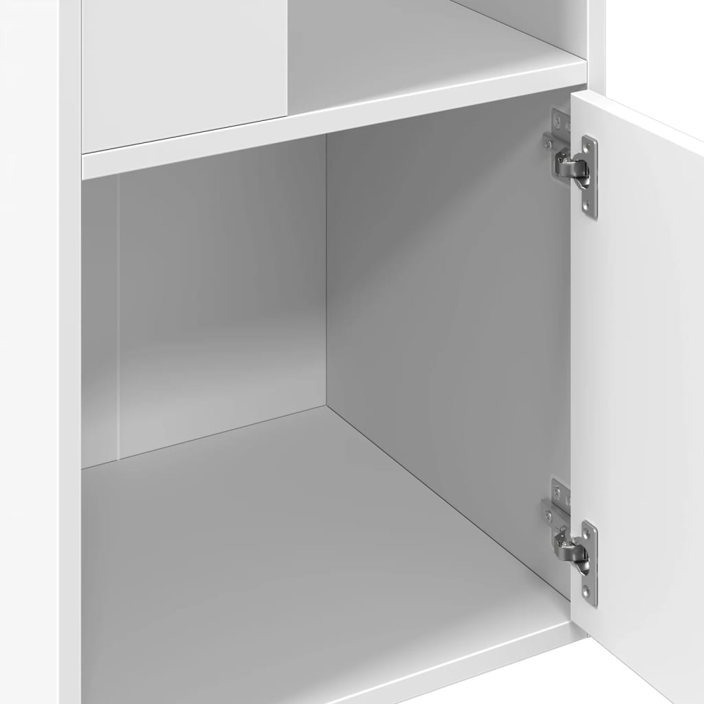 Bibliothèque blanc 40x36x189 cm bois d'ingénierie - XIOS