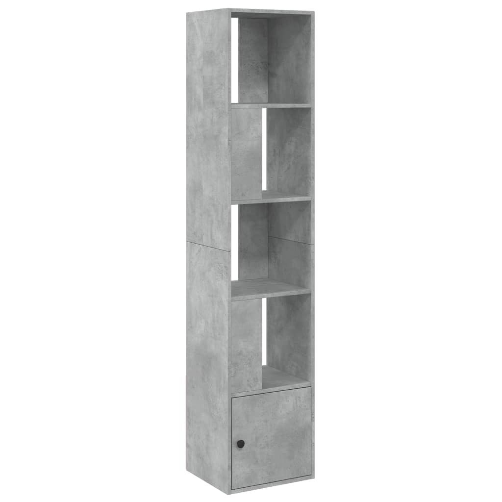 Bibliothèque gris béton 40x36x189 cm bois d'ingénierie - XIOS