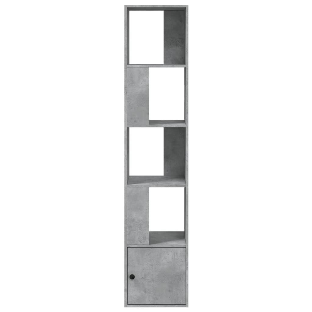 Bibliothèque gris béton 40x36x189 cm bois d'ingénierie - XIOS