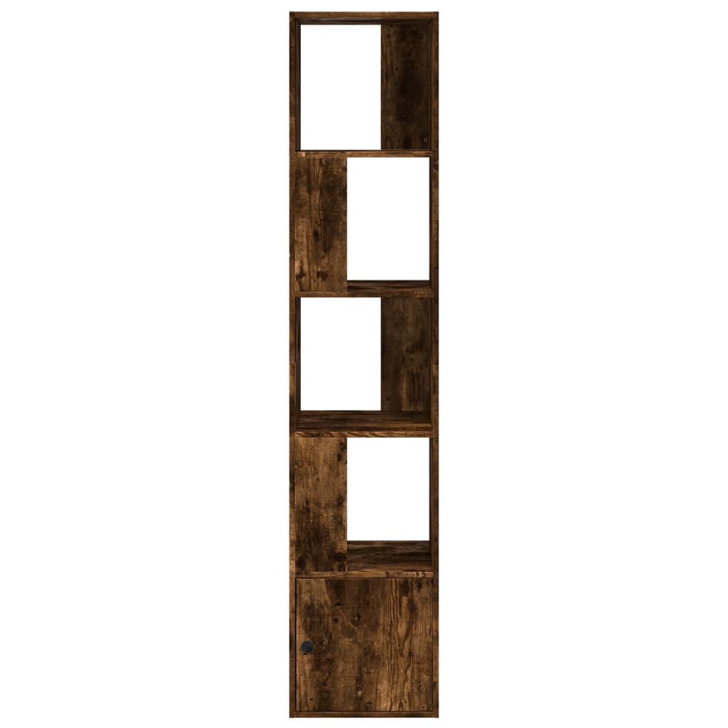 Bibliothèque chêne fumé 40x36x189 cm bois d'ingénierie - XIOS