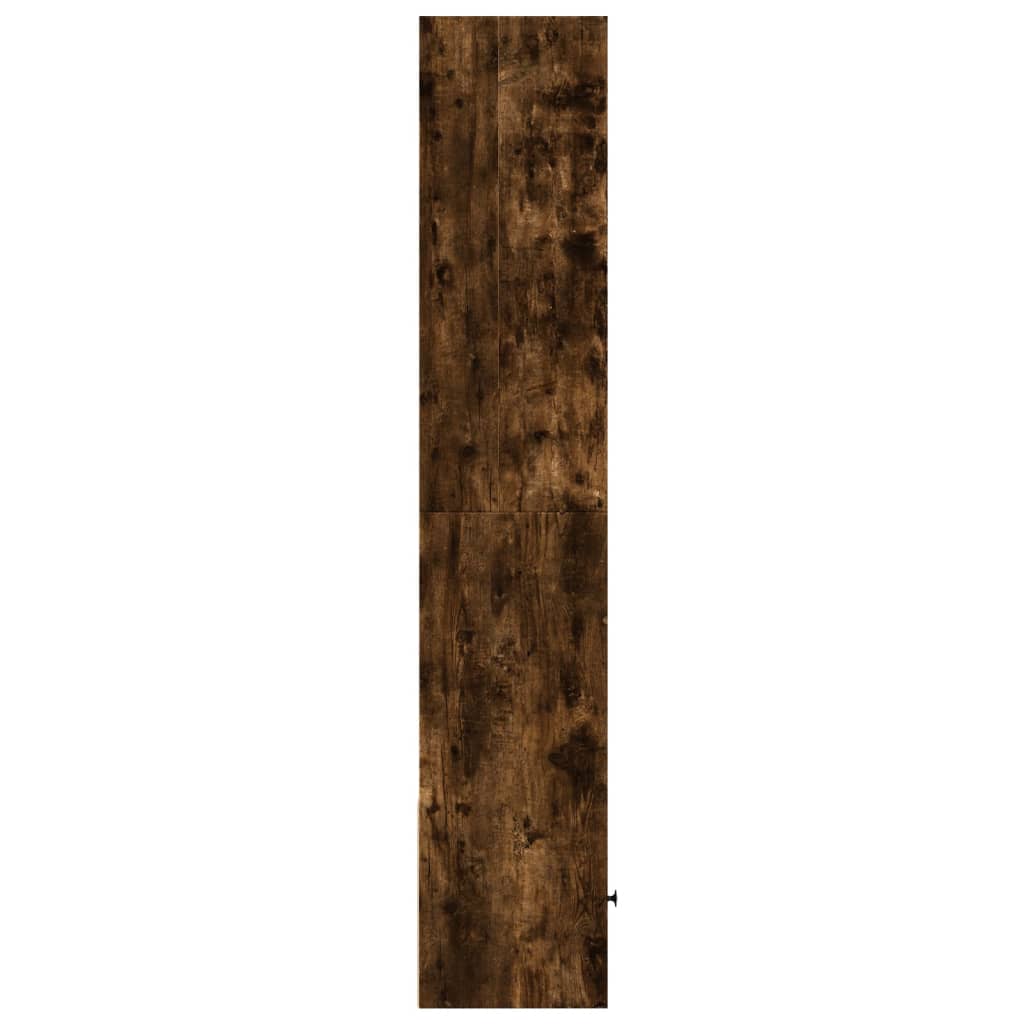 Bibliothèque chêne fumé 40x36x189 cm bois d'ingénierie - XIOS