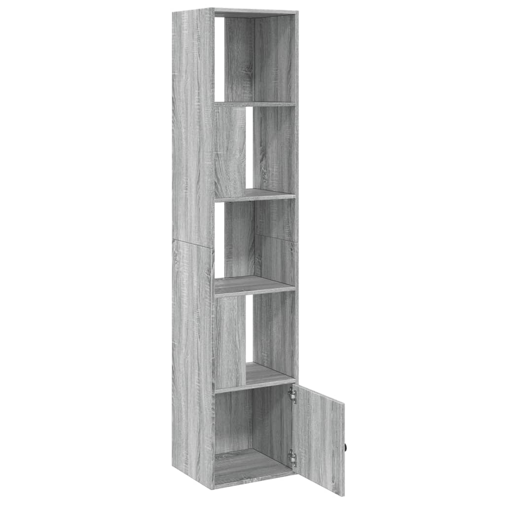 Bibliothèque sonoma gris 40x36x189 cm bois d'ingénierie - XIOS
