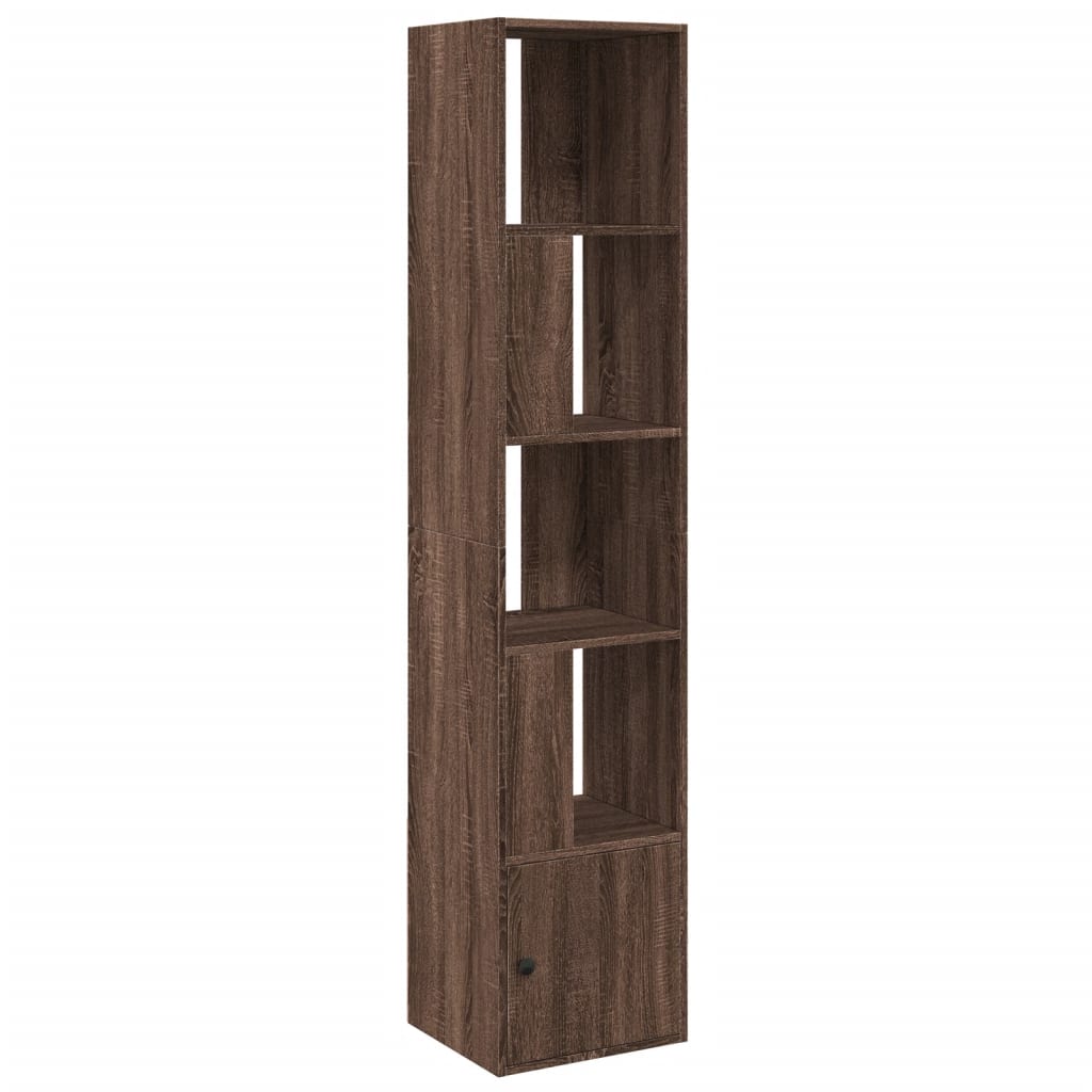 Bibliothèque chêne marron 40x36x189 cm bois d'ingénierie - XIOS