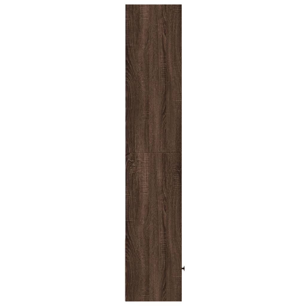 Bibliothèque chêne marron 40x36x189 cm bois d'ingénierie - XIOS