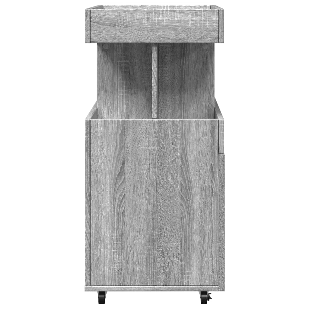 Chariot de bar sonoma gris 50x41x89 cm bois d'ingénierie - XIOS