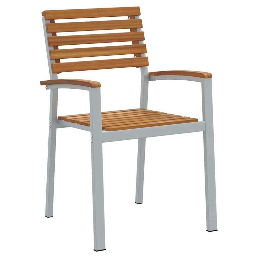 Ensemble de salle à manger pour jardin 5 pcs Gris - XIOS