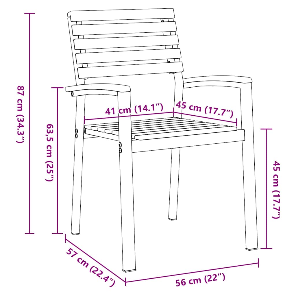 Ensemble de salle à manger pour jardin 5 pcs Gris - XIOS