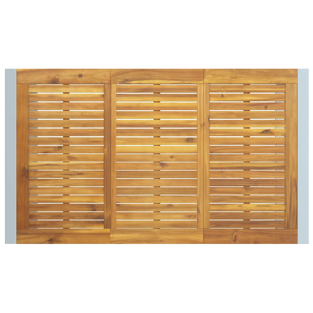 Ensemble de salle à manger pour jardin 7 pcs Gris - XIOS